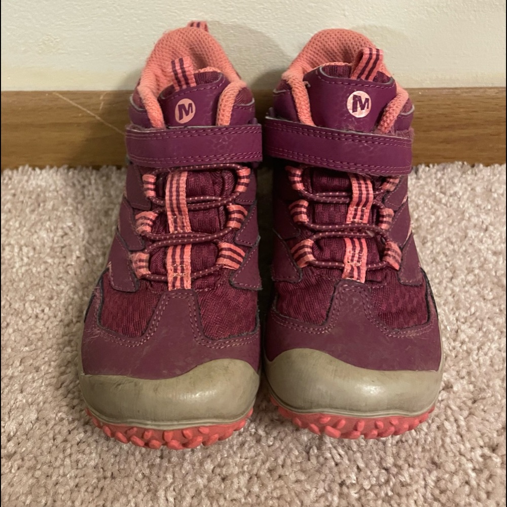 Little girls Merrell boots size 11.5